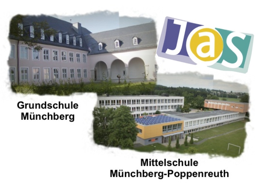 Foto Schulen und Jas-Logo